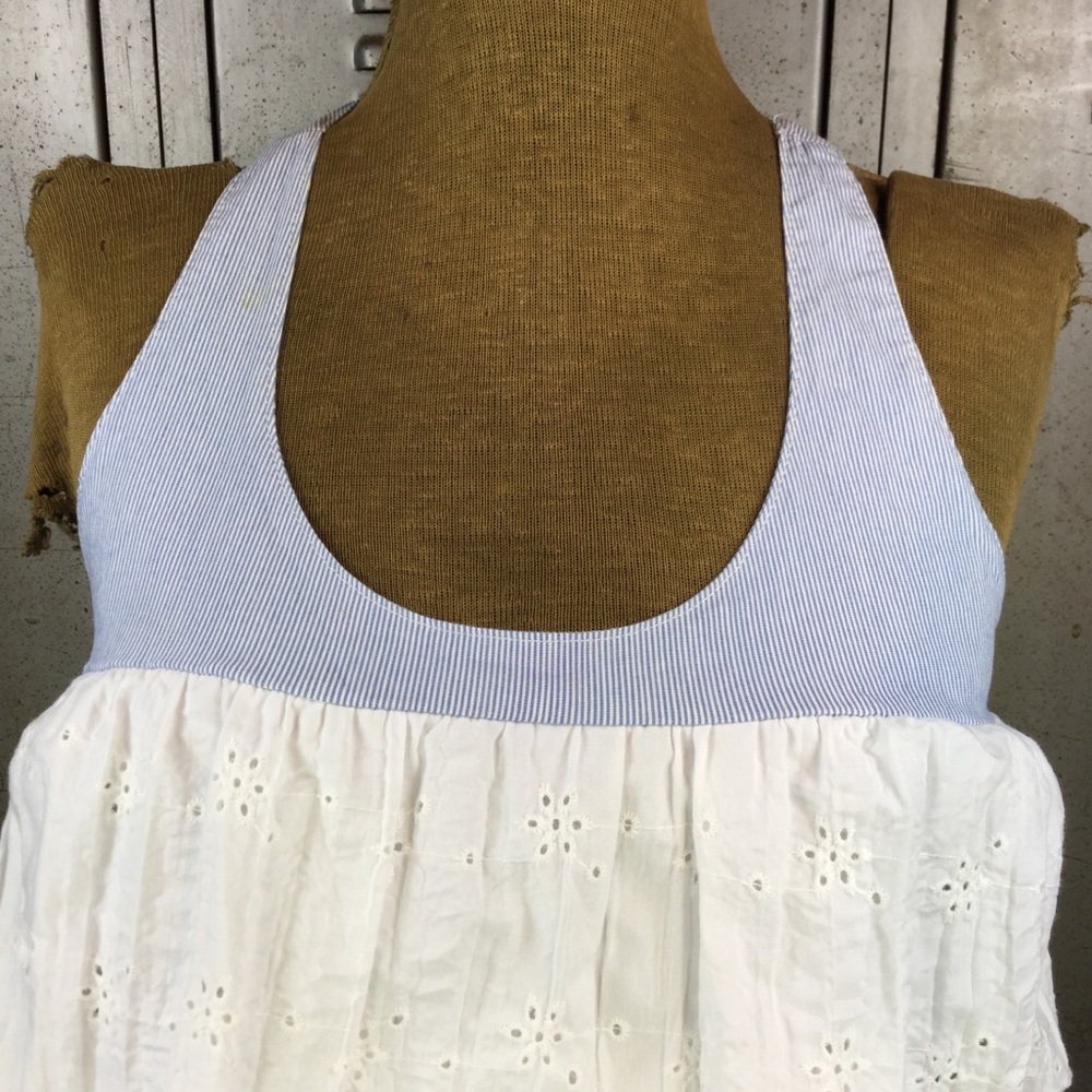 Fresh Karma Frilly Eyelet Racerback Tank. - Picture 2 of 5